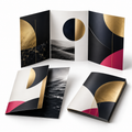Custom printed brochures with tri-fold and bi-fold options