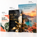 Custom posters in three sizes with matte and glossy finishes