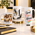 Personalized sublimation mugs in 11 oz, 15 oz and 20 oz styles