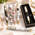 Personalized sublimation pens with photo, floral, monogram and graduation designs