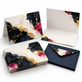 Custom printed thank-you cards in flat and folded formats with envelopes